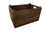 Dark Brown Wood Crate