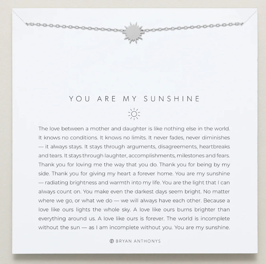 Bryan Anthonys - You Are My Sunshine Necklace