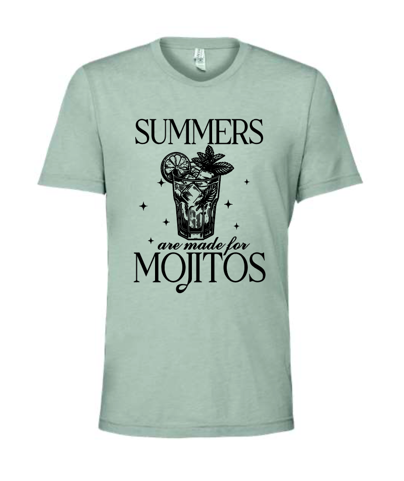 Adult Unisex Summers Are Made for Mojitos Tee