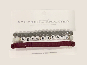 Bourbon and Boweties - Let’s Go Cats (set of 3)