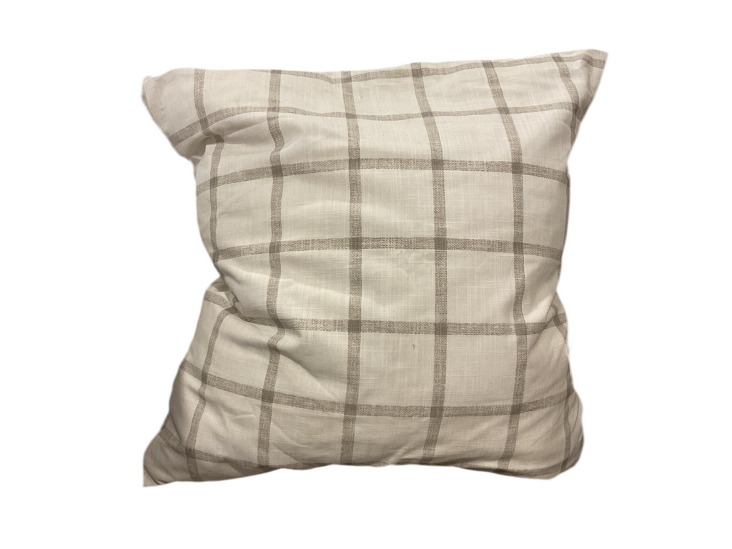 Gray Plaid Pillow