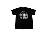 Adult Unisex Black Beaver Bobcats Volleyball Net T-Shirt