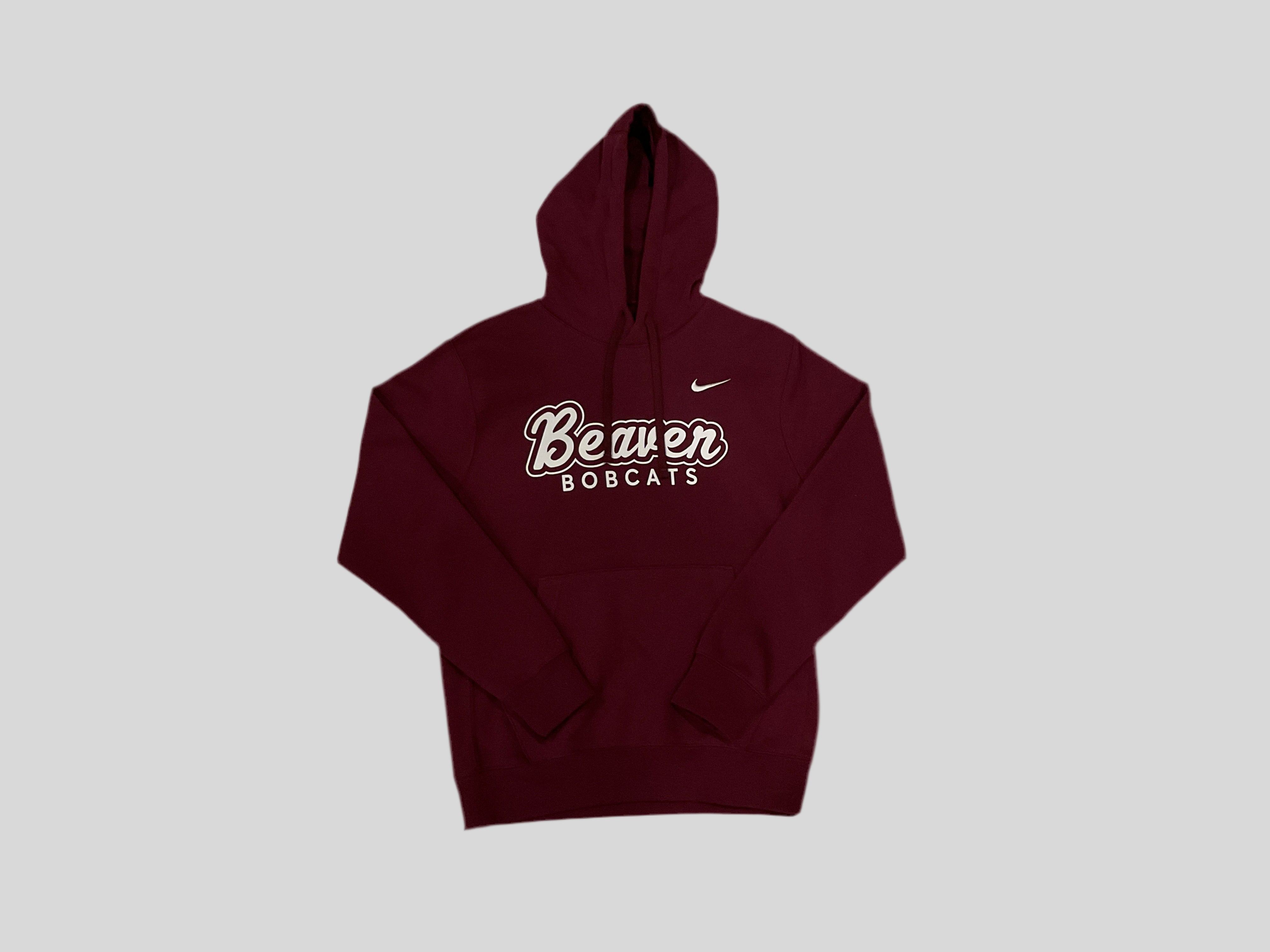 Adult Unisex NIKE Maroon Beaver Bobcats Hoodie