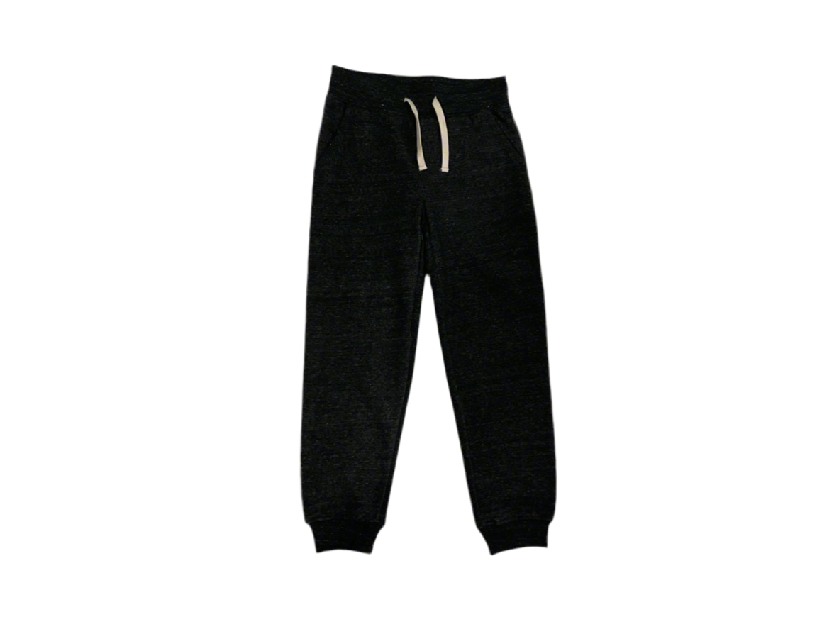 Youth Unisex Black Speckled Sweatpants