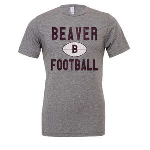 Adult Vintage Beaver Football Tee