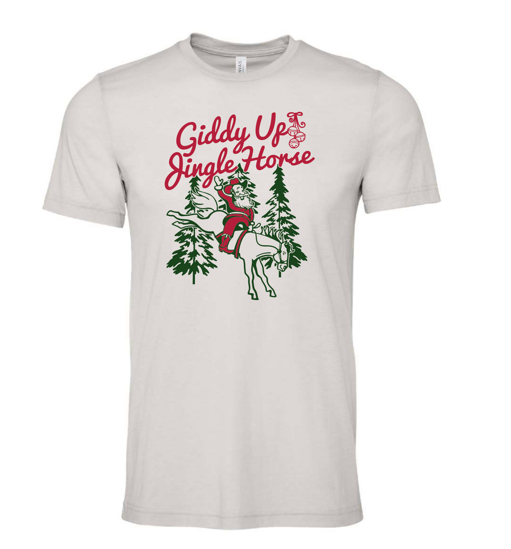 Adult Unisex Giddy Up Jingle Horse Tee