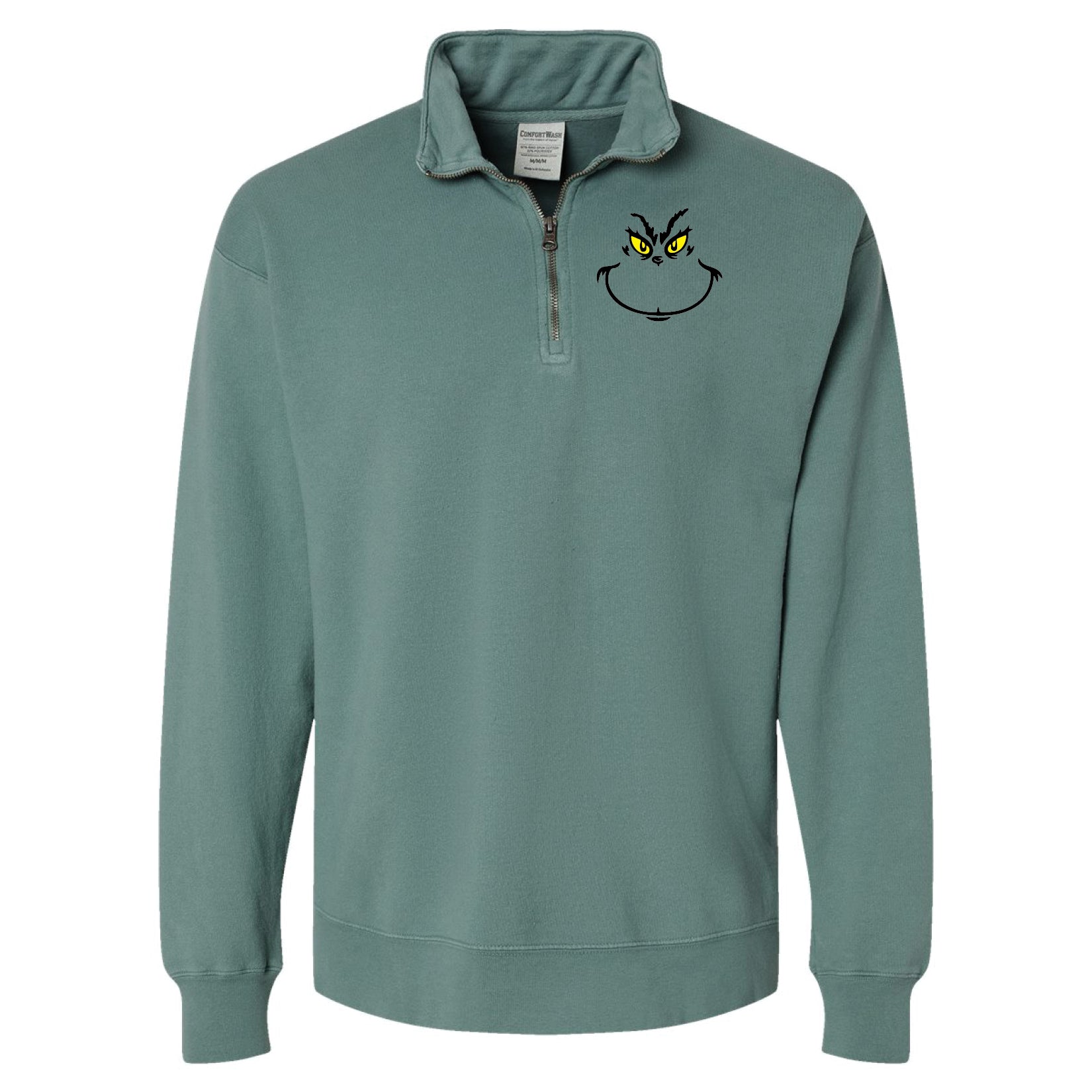 Grinch Soft Wash 1/4 Zip Crewneck