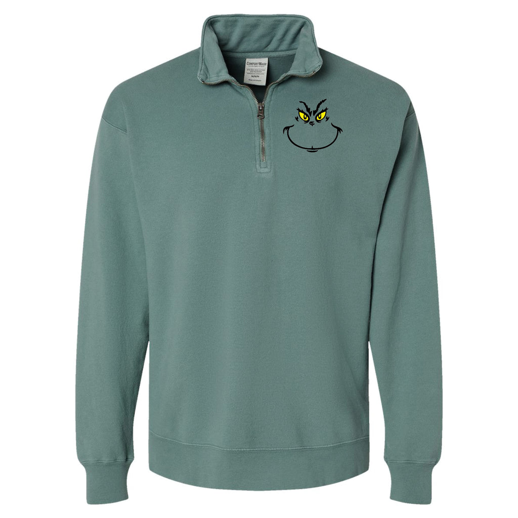 UNISEX GRINCH 1/4 ZIP PULLOVER
