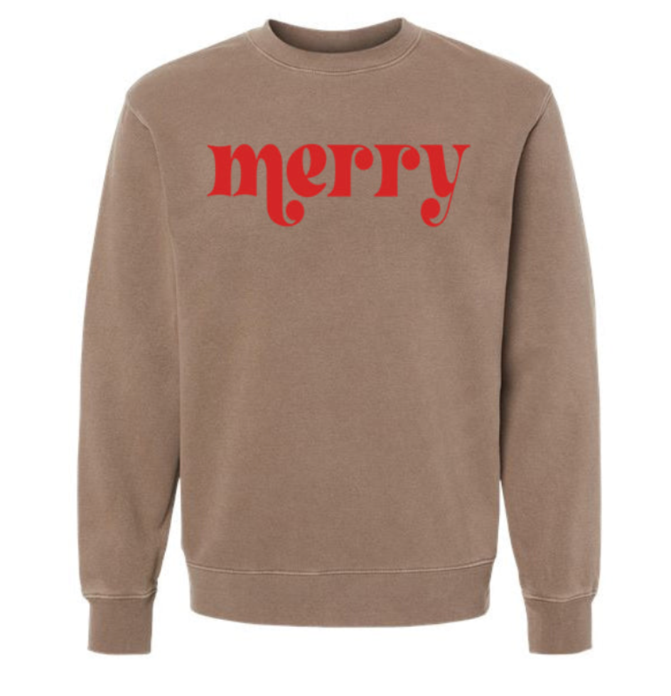 Adult Unisex Merry Puff Crewneck