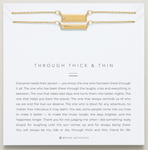 Thick & Thin Necklace - Gold