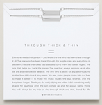 Thick & Thin Necklace - Silver