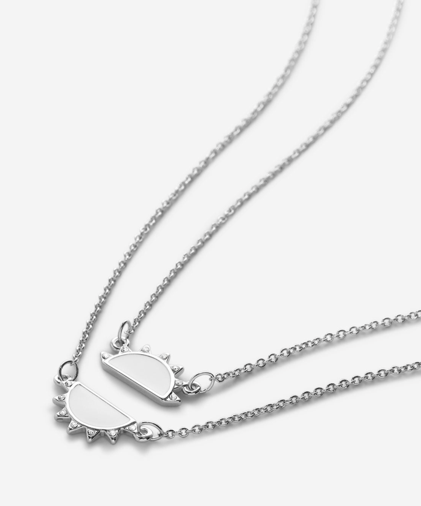 Sunshine Icon Necklace - Silver