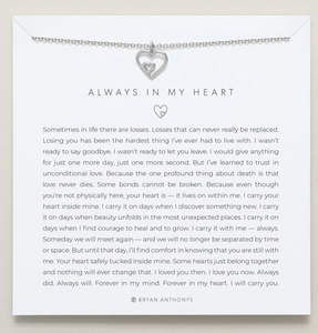 Always In My Heart Icon Necklace - Silver