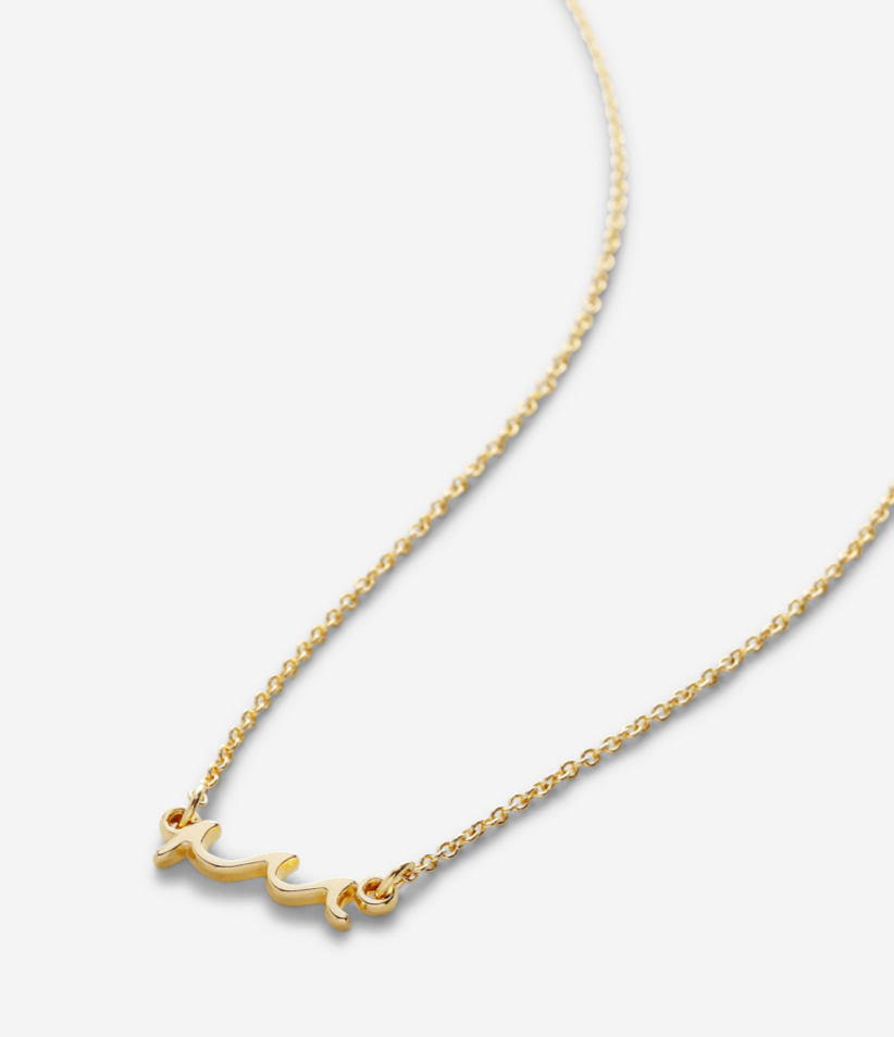 Go With The Waves Necklace - Gold