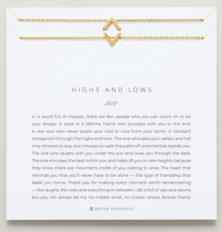 Highs & Lows Necklace - Gold
