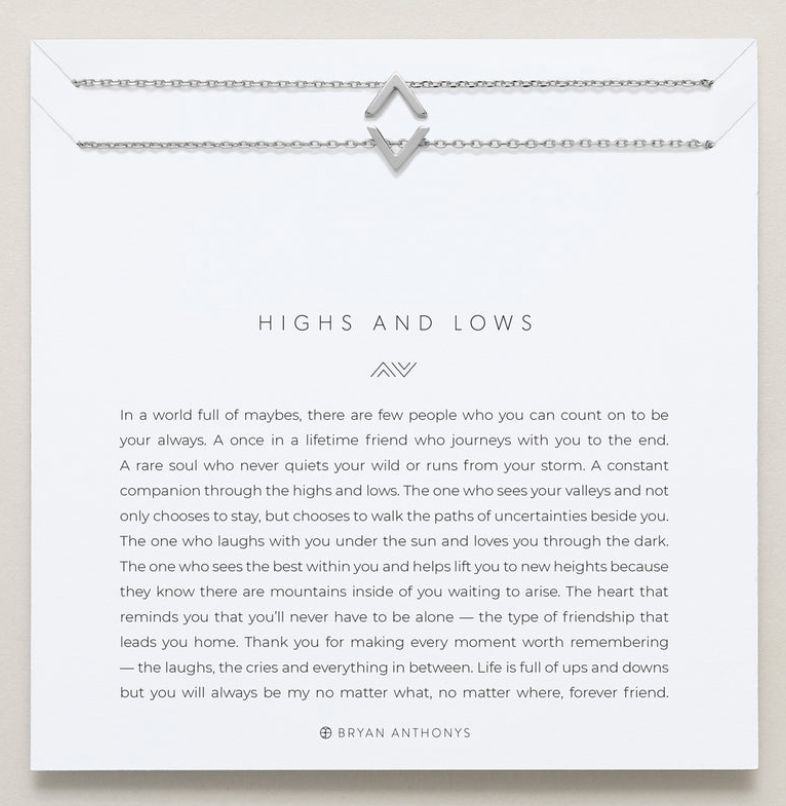 Highs & Lows Necklace - Silver