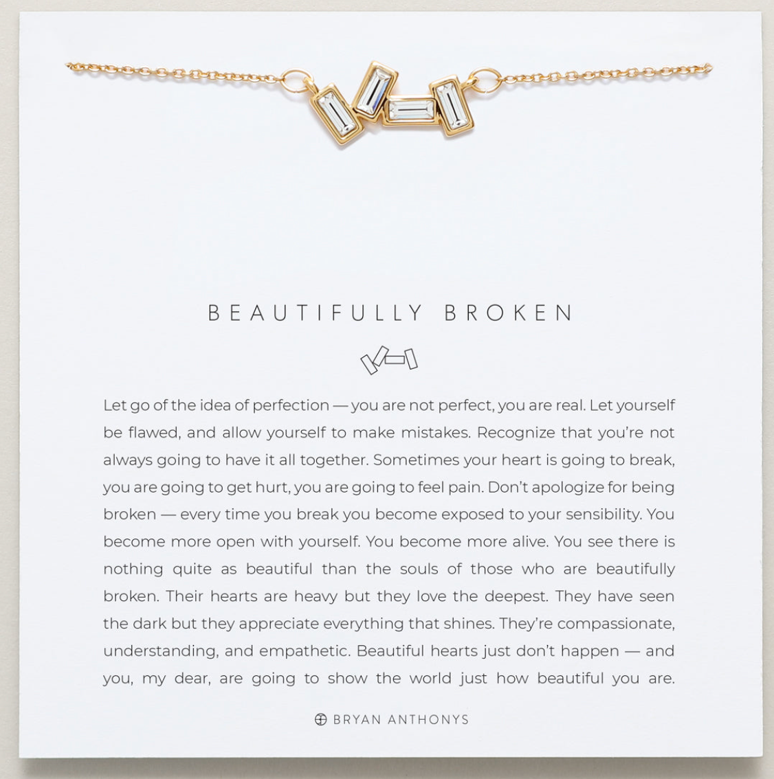 Beautifully Broken Necklace - Gold