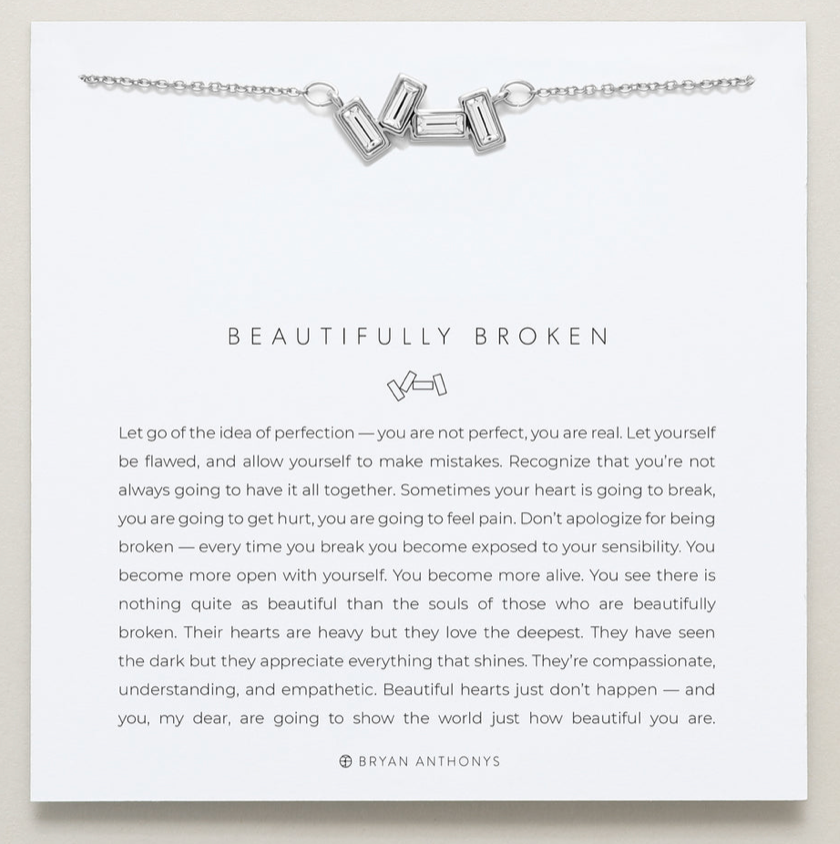 Beautifully Broken Necklace - Silver
