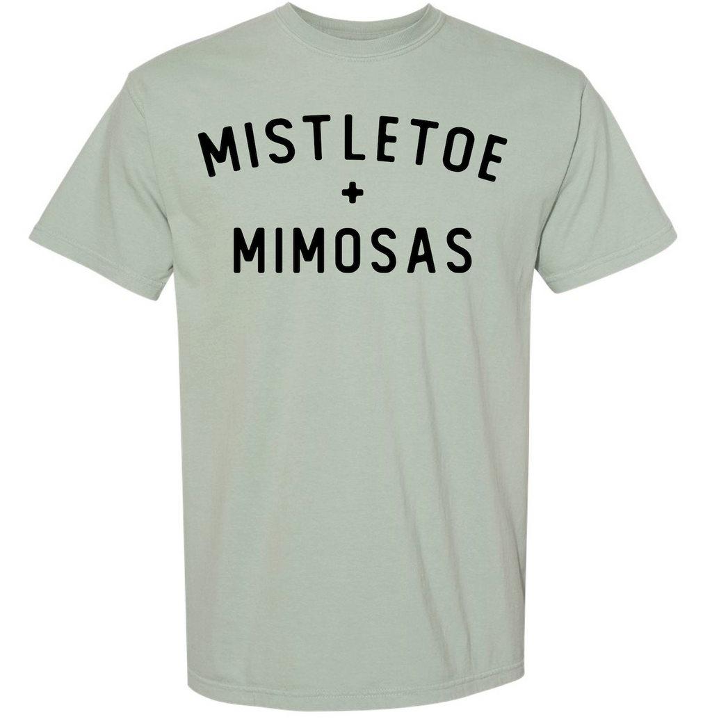 Adult Unisex Mistletoe + Mimosas Tee
