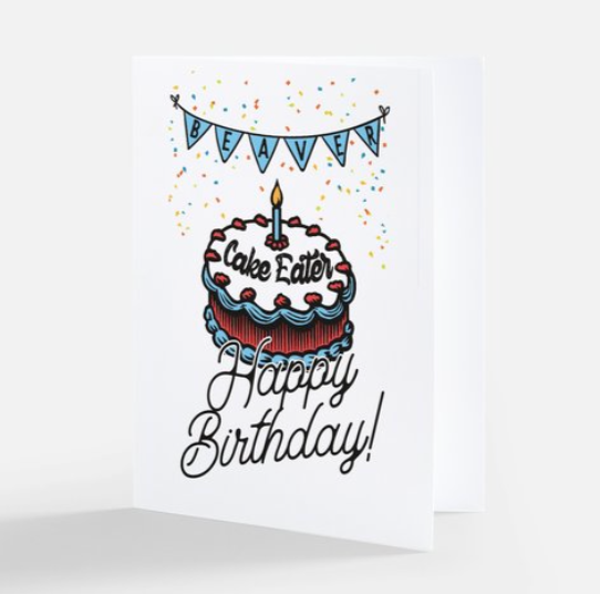 Cake Eater Happy Birthday Card