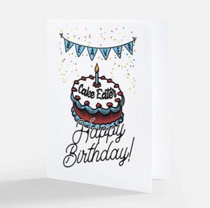 Cake Eater Happy Birthday Card