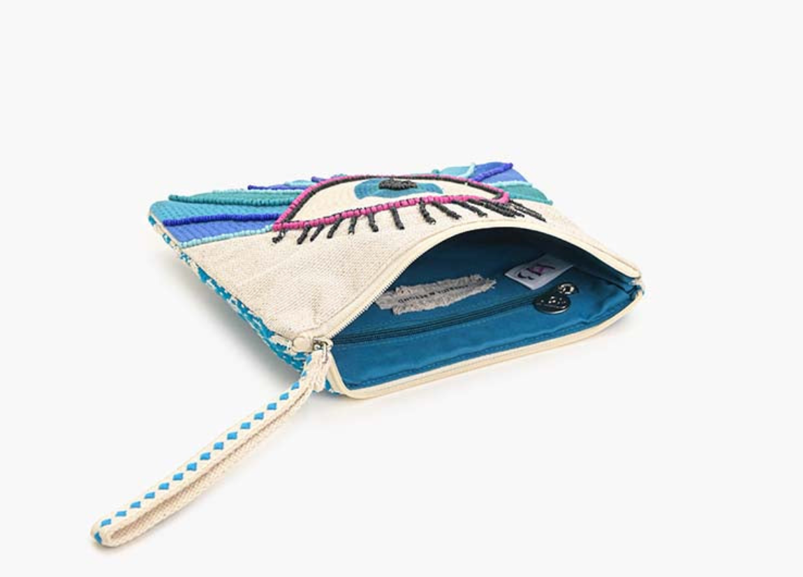 WANDERLUST EVIL EYE CLUTCH