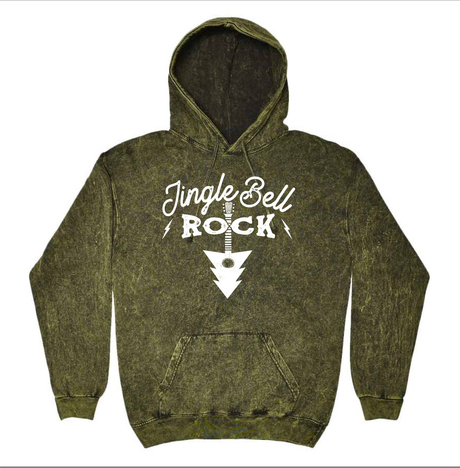 Adult Unisex Jingle Bell Rock Tie-Dye Hoodie