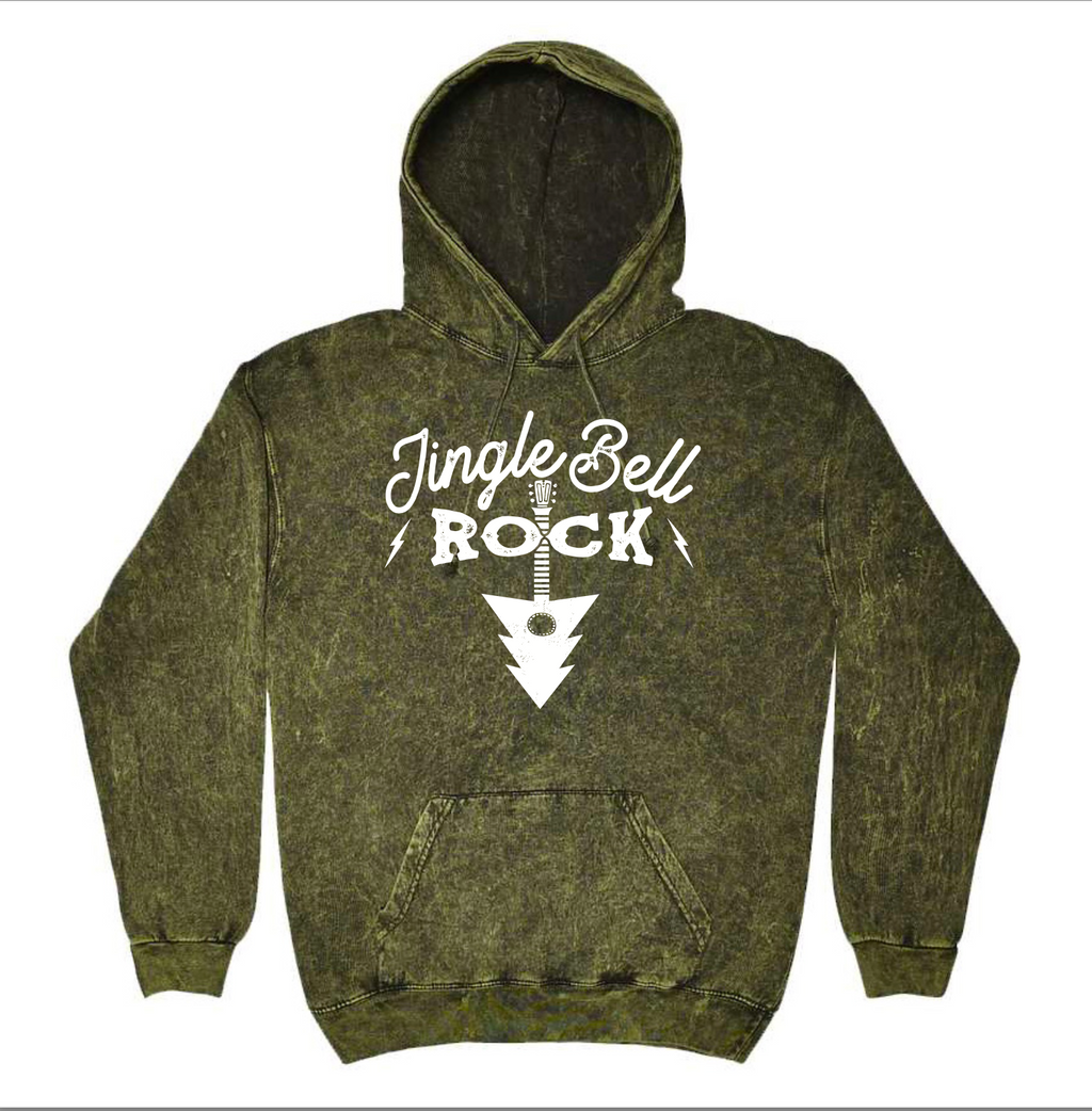 Adult Unisex Jingle Bell Rock Tie-Dye Hoodie