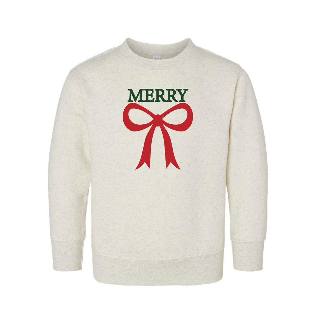 Toddler Unisex Bow Crewneck