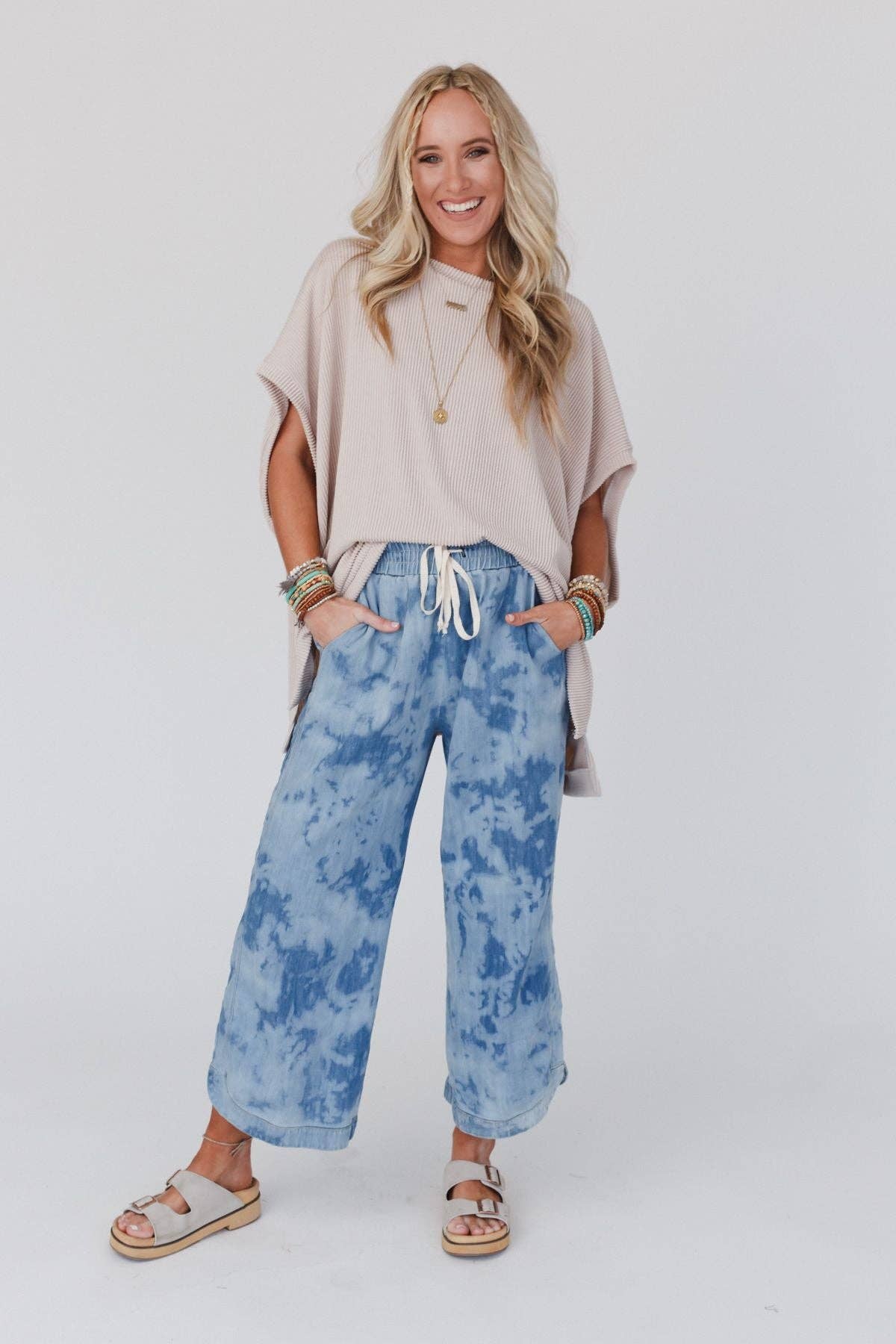So Comfy Wide Leg Cropped Pant