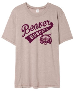 Light Brown Beaver Bobcats Tee