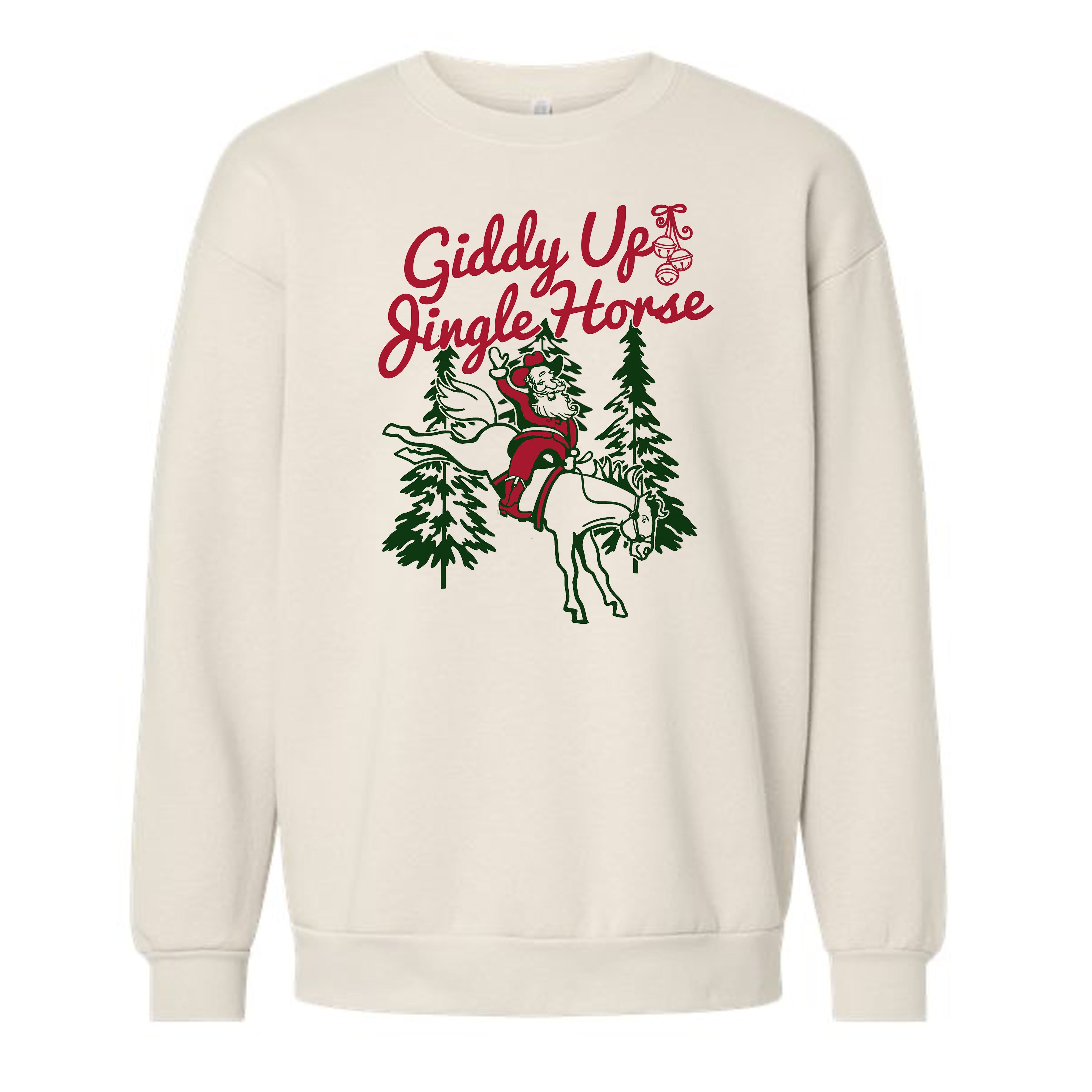 Giddy Up Jingle Horse Super Soft Crewneck