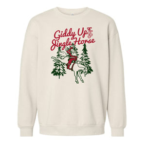 Giddy Up Jingle Horse Super Soft Crewneck