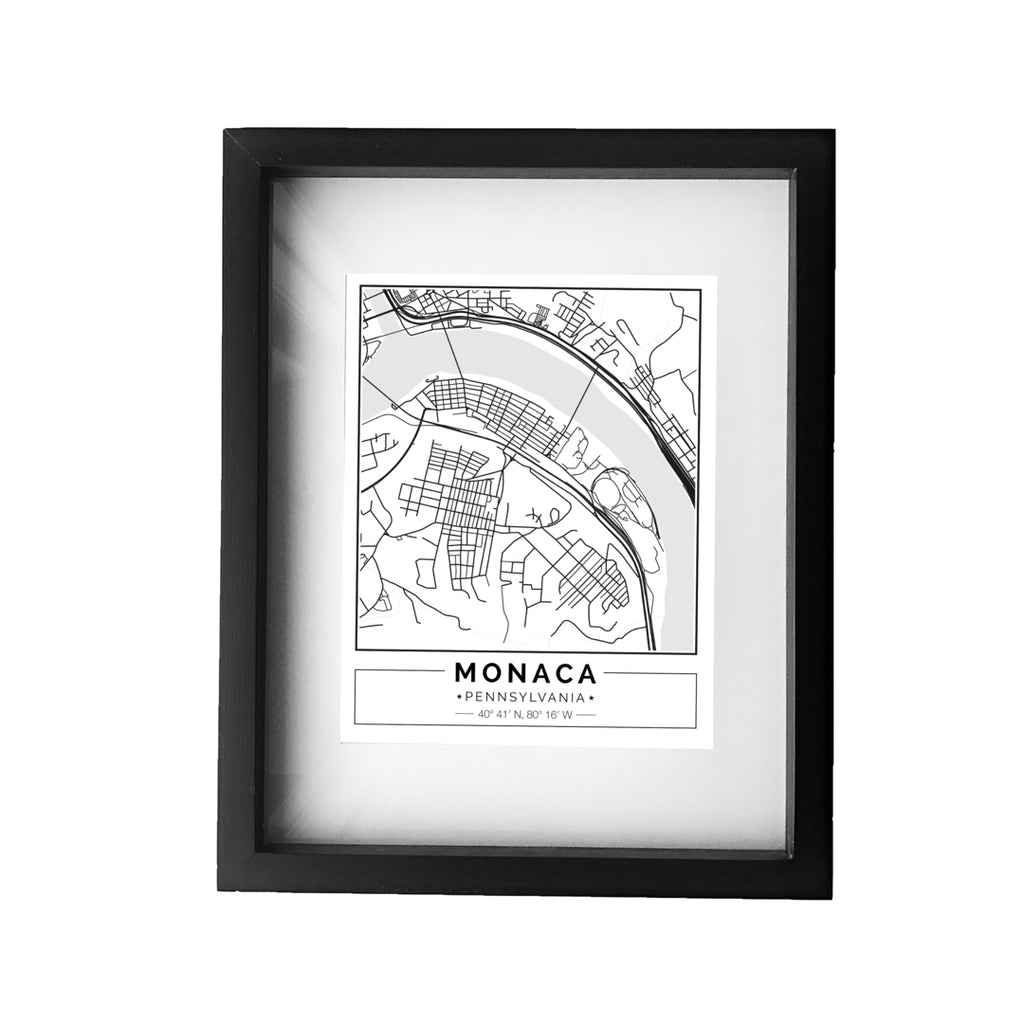 Street Map Framed Print