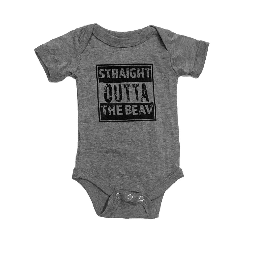 Straight Outta The Beav Onesie MAROON