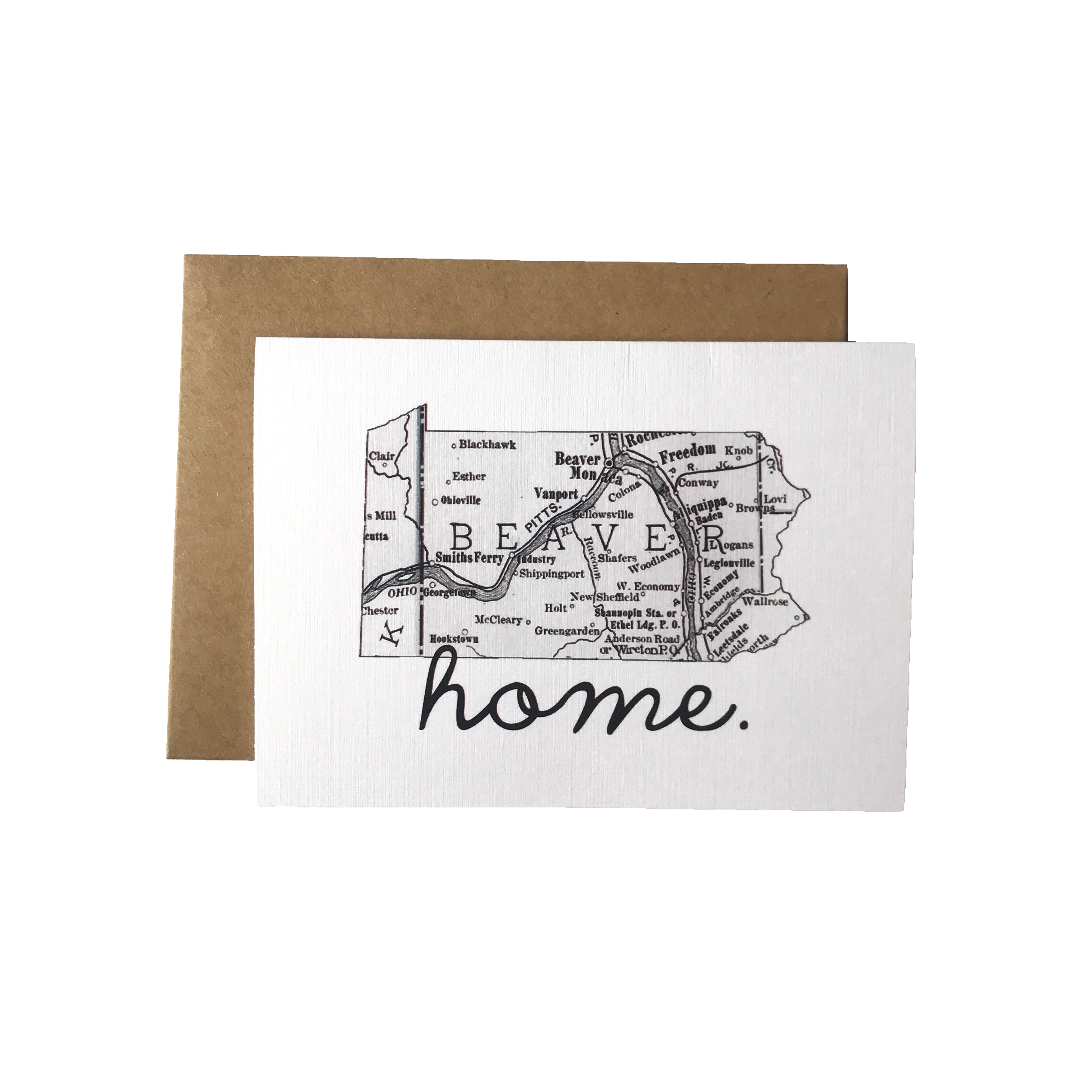 Beaver Map Card