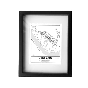 Street Map Framed Print