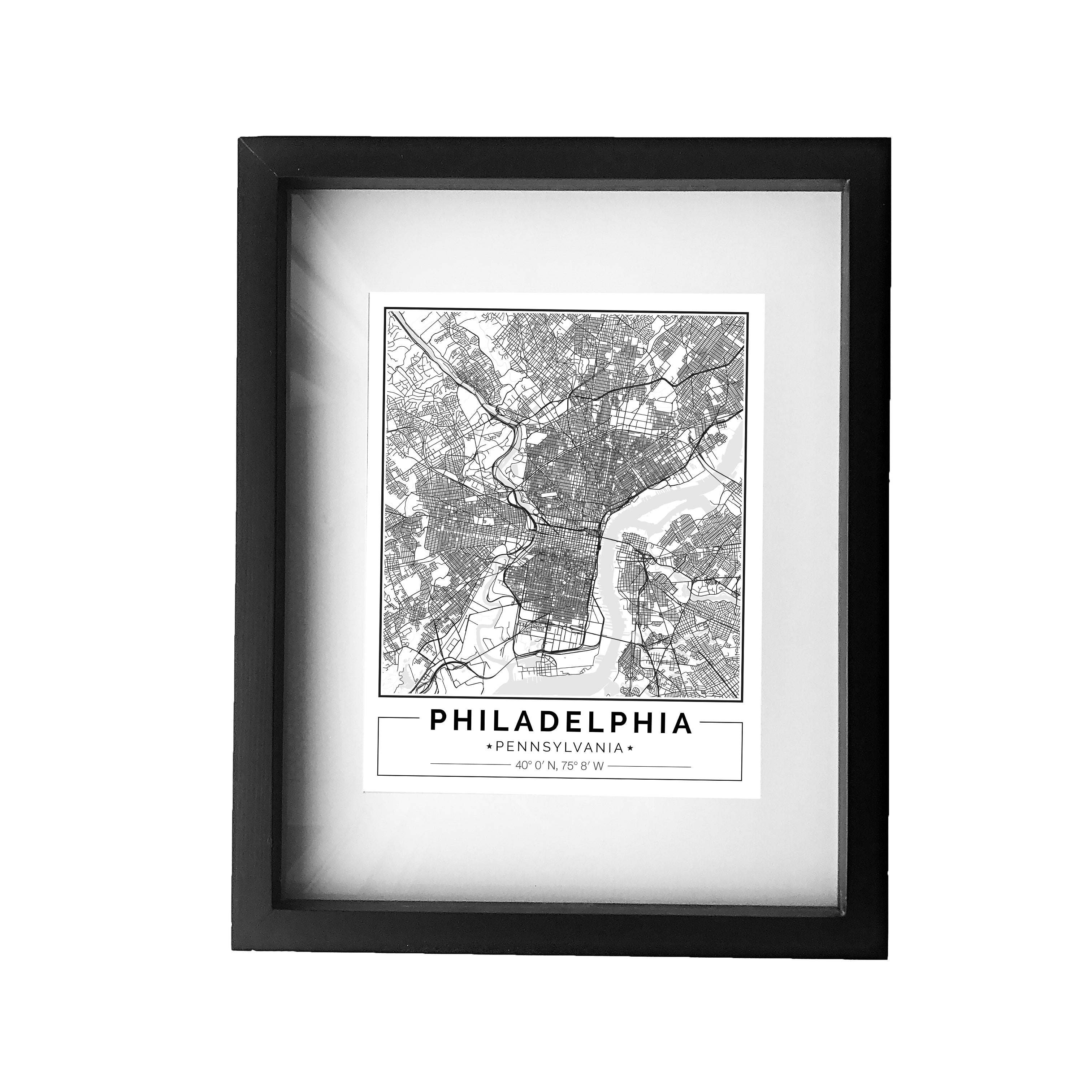 Street Map Framed Print