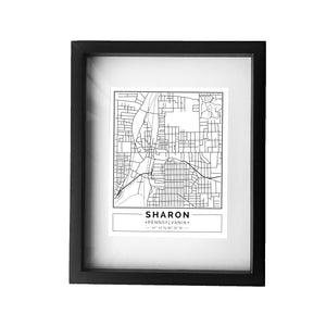 Street Map Framed Print