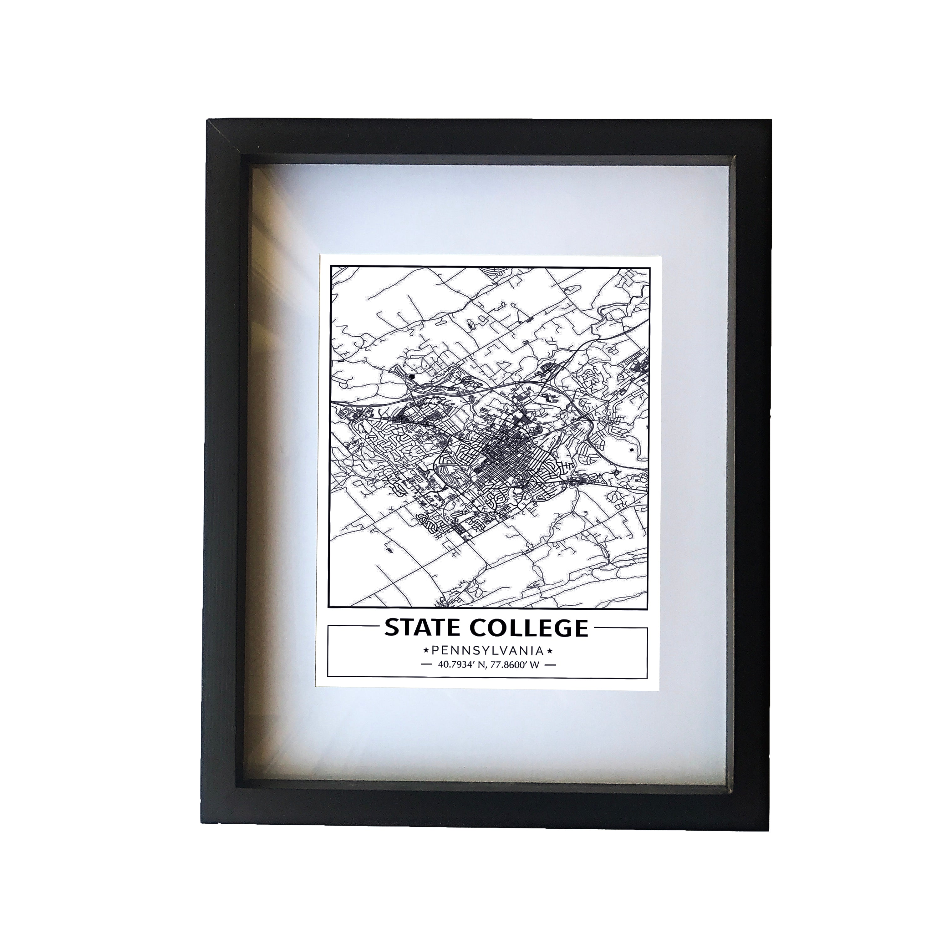 Street Map Framed Print