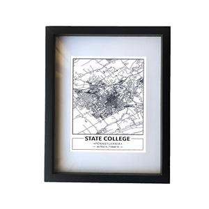 Street Map Framed Print