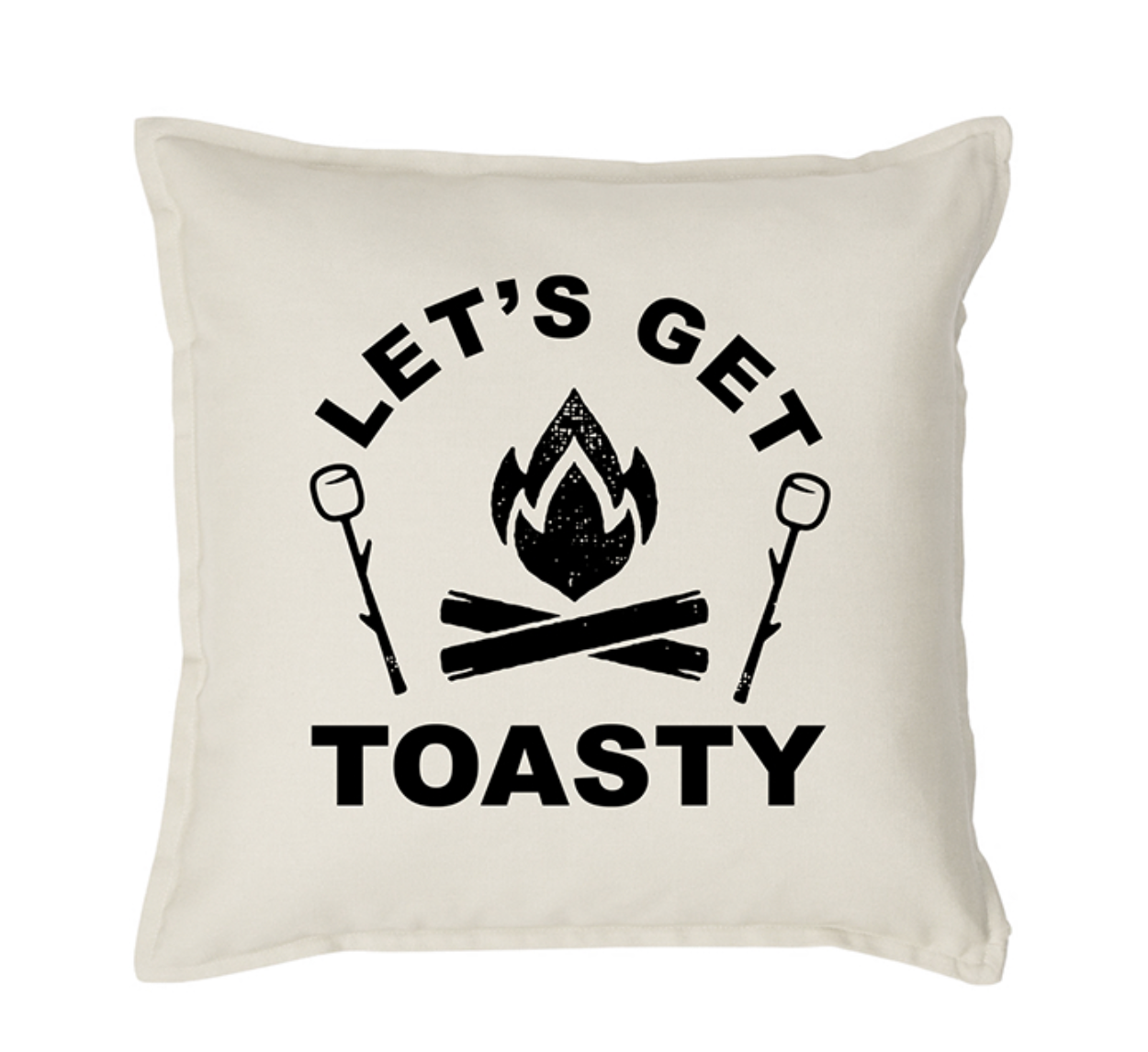 Lets Get Toasty Throw Pillow