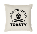 Lets Get Toasty Throw Pillow