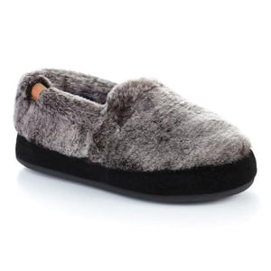 Acorn Moc (Charcoal Faux Fur)