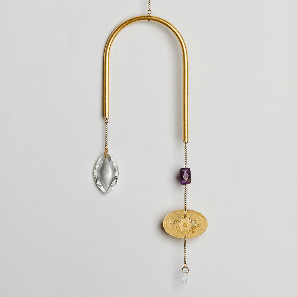 Scout Suncatcher - Evil Eye/Amethyst