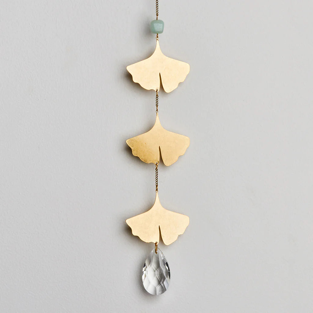 Scout Suncatcher - Botanical Leaf/Amazonite